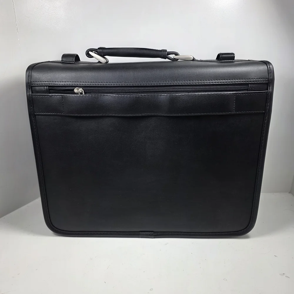 A.P.C. Black Leather Briefcase